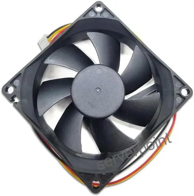 Alt view image 2 of 2 - ME80251VX-Q060-F99 DC 12V 1.9W 8025 80x80x25mm 3-line 8CM Cooling Fan