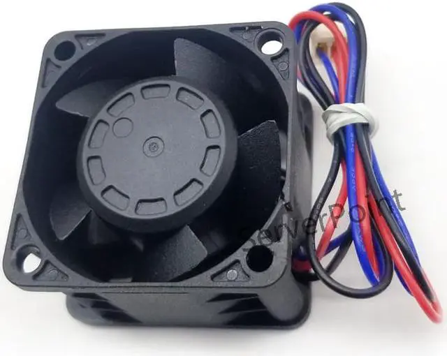 Alt view image 2 of 2 - For Denki 109P0424H329 Server Square Fan DC 24V 0.095A 40x40x28mm 3-wire