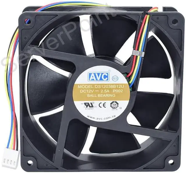 Main image of 95%Ball Bearing Fan For AVC DS12038B12U DC12V 2.5A 4 Wires Computer Cooling Fan
