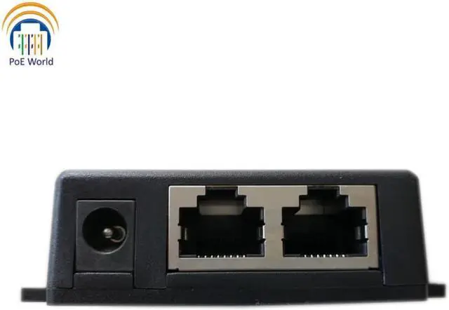 Alt view image 2 of 4 - PoE World Gigabit Passive PoE injector PoE splitter Wall Mount Network PoE Patch Panel with 2.1*5.5mm DC connector