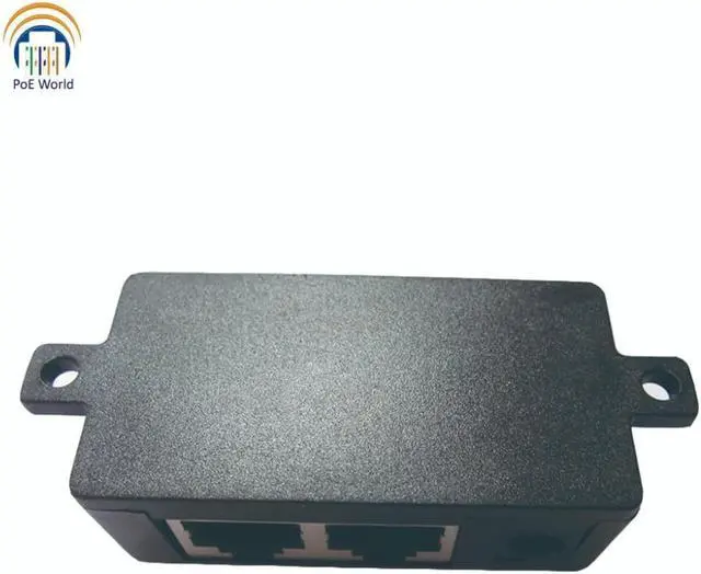 Alt view image 4 of 4 - PoE World Gigabit Passive PoE injector PoE splitter Wall Mount Network PoE Patch Panel with 2.1*5.5mm DC connector