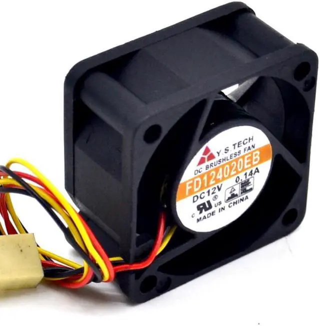 Alt view image 4 of 6 - 1pcs FD124020EB 4020 40mm 12V super durable double ball bearing cooling fan 40*40*20mm