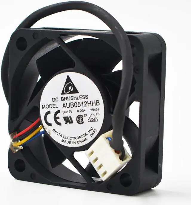 Alt view image 5 of 6 - 1pcs AUB0512HHB W401 DC12V 0.2A 5015 50mm 50x50x15mm 4Pin Server Cooling Fan pwm for delta