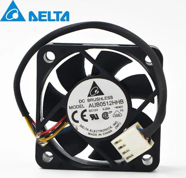 Alt view image 4 of 6 - 1pcs AUB0512HHB W401 DC12V 0.2A 5015 50mm 50x50x15mm 4Pin Server Cooling Fan pwm for delta