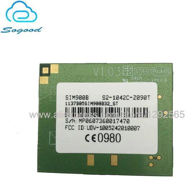 Main image of SIMCOM SIM900B module Quad-band 850M/900M/1800M/1900M Hz GSM GPRS Module &