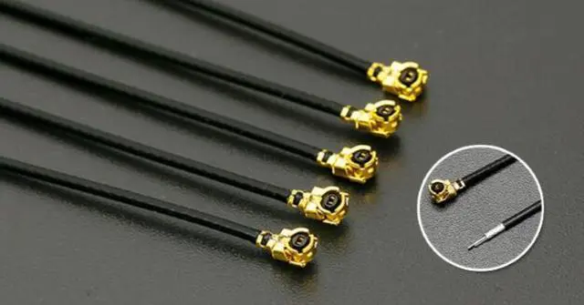 Alt view image 3 of 3 - 2.4G  5dbi gain panel wifi ZigBee bluetooth module  omnidirectional built-in  PCB U.FL IPEX interface antenna 16cm total length