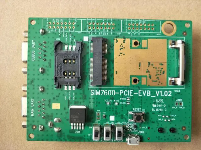 Alt view image 2 of 3 - SIMCOM 3G 4G CAT-M mini pcie module development board for SIM7600E-H SIM7600SA-H SIM7600A-H SIM7600G-H SIM7600 series