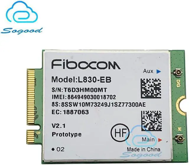 Main image of Fibocom L830-EB LTE 4G internal wireless module network card for Thinkpad T480/X280/X380 Yoga/P52s/T580/T480s/L580/S1 4th Gen