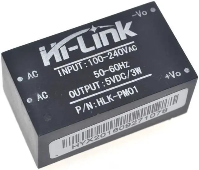 Alt view image 2 of 3 - 220V 5V AC - DC terisolasi, Rumah pintar HLK-PM01, Beralih step down modul power supply