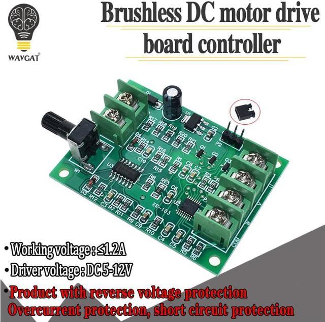 5V-12V DC Brushless Motor Driver 3/4 Wire