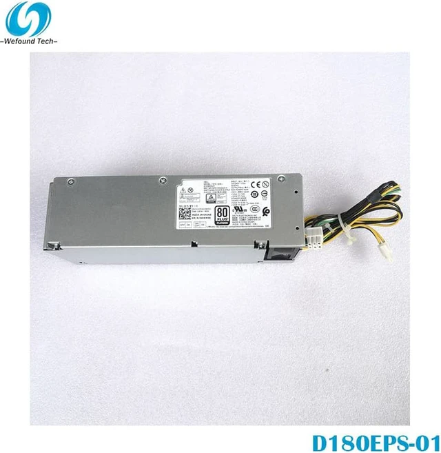 Alt view image 2 of 4 - For 3050 5050 7050 H180AS-02 D180EPS-01 9YN07 DP3DV 82DRM 7PC8X 180W 6+4pin Power Supply Fully Tested Fast Ship