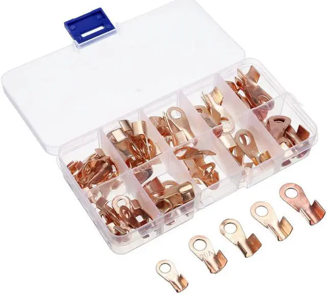 Alt view image 2 of 2 - 70pcs Open Copper Wire Terminal  Lugs Cable Connectors OT 10/20/30/40/50A