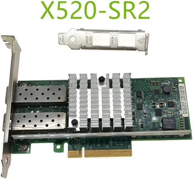 Main image of X520-SR2 10GBase PCI Express x8 82599ES Chip Dual Port Ethernet Network Adapter E10G42BFSR,SFP not included
