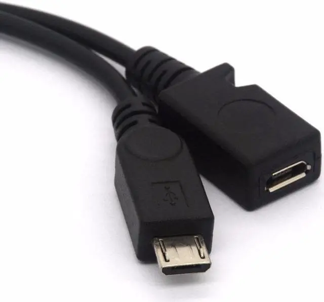 Alt view image 2 of 3 - USB Type Female to Micro USB Male Host OTG with Micro USB Female Y Cable