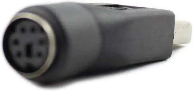 Alt view image 2 of 3 - PS/2 Female to USB Male Passive-Adapter-Replacement PS/2 Keyboard to USB Adapter - M/F (BLACK) -NOT A SIGNAL CONVERTER