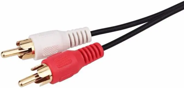 Alt view image 2 of 3 - Gold 3.5mm 6" Stereo Female Mini Jack To 2 Male RCA Plug Adapter Audio Y Cable