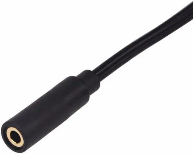 Alt view image 3 of 3 - Gold 3.5mm 6" Stereo Female Mini Jack To 2 Male RCA Plug Adapter Audio Y Cable