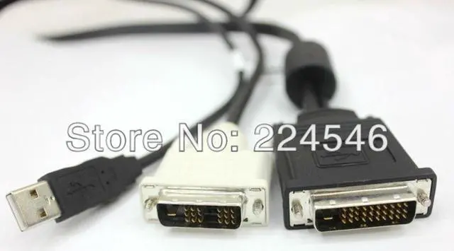 Alt view image 2 of 3 - M1-D to DVI-D+USB Projector Cable 6ft for Optoma InFocus LP120 LP130 LP335 ASK Proxima C175 C185 3200MP 3300MP