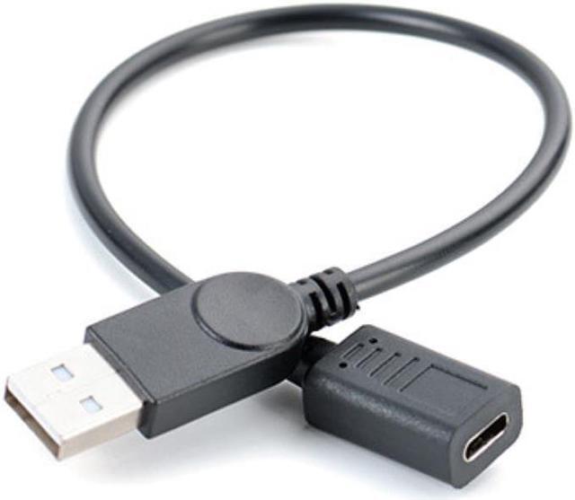Alt view image 2 of 3 - USB 2.0 Type A to USB 3.1 Type C Male-to-Female OTG Data Connector Cable