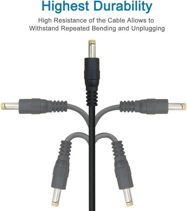 Alt view image 3 of 3 - 3 Packs 3FT USB 2.0 A Male to DC 4.0mm x 1.7mm 5 Volt DC Barrel Jack Power Cable for Sony PSP 3000 2000 1000,Tablet,Cellphone