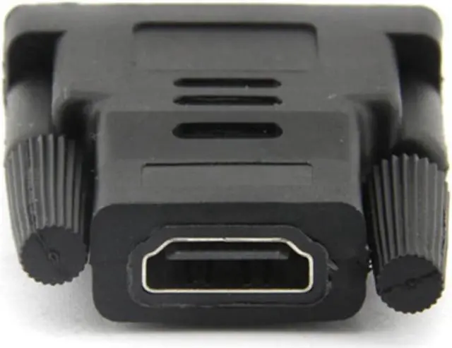 Alt view image 2 of 2 - DVI Male To HDMI-compatible Female Video Adapter Converter DVI-I 24+5 LCD Monitor Gold