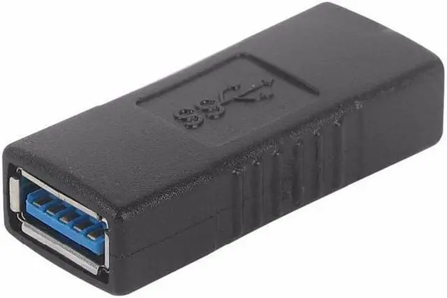 Alt view image 2 of 3 - 2Pcs SuperSpeed USB 3.0 Type-A Female to Type A Female Coupler Connector Extension Cable Adapter -Black