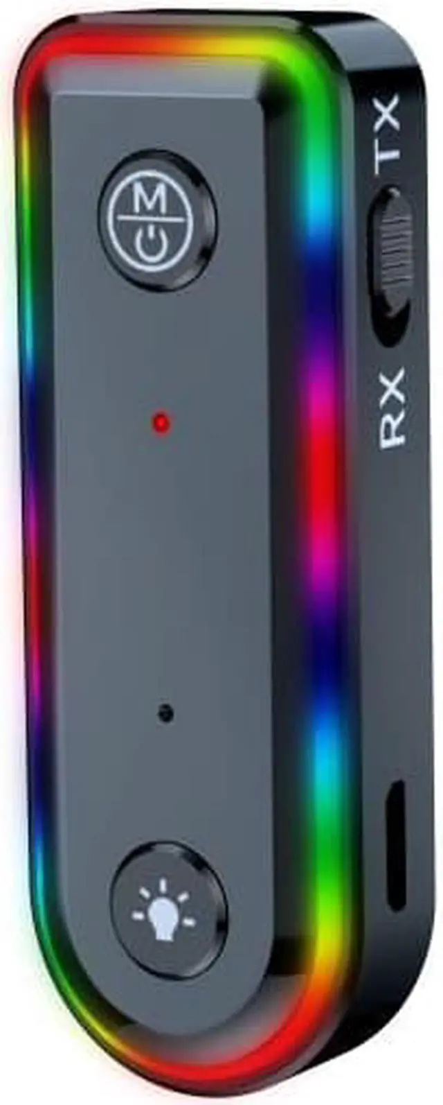 Alt view image 2 of 3 - 2 in 1 Q3 Adapter Wireless Receiver Transmitter Music Audio Transmitter 3.5mm AUX Adaptor for PC TV Car Bluetooth-Compatible 5.3