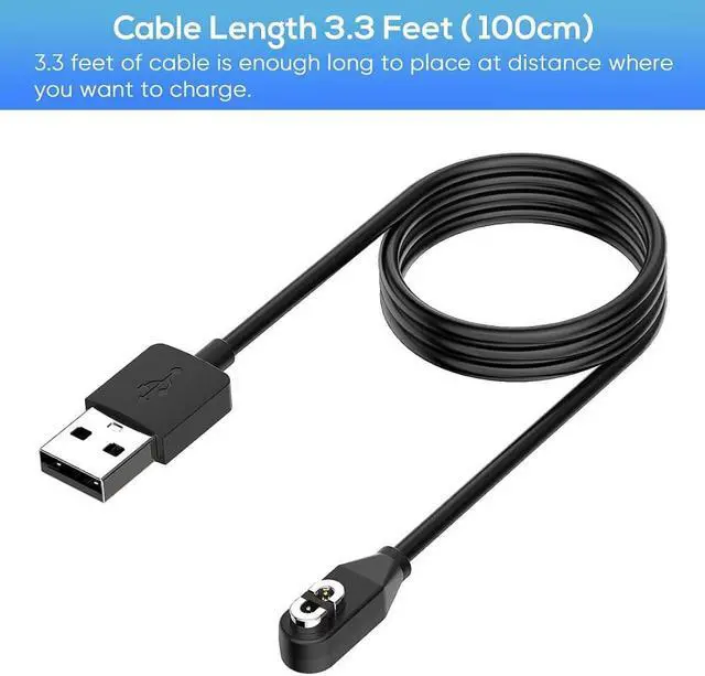 Alt view image 3 of 3 - Replacement Magnetic Charging Cable for AfterShokz Aeropex AS800/OpenComm ASC100SG & Shokz OpenRun Pro, USB Fast Charger Cord