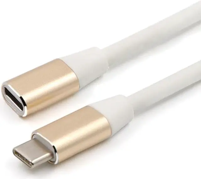 Alt view image 3 of 3 - aluminium alloy USB 3.1 Type C Male to USB 3.1 Type C Female Extension Data Cable 1M