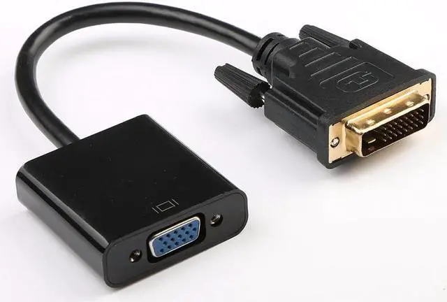 Main image of DVI-D 24+1 Pin Male to VGA 15Pin Female Active Cable Adapter Converter
