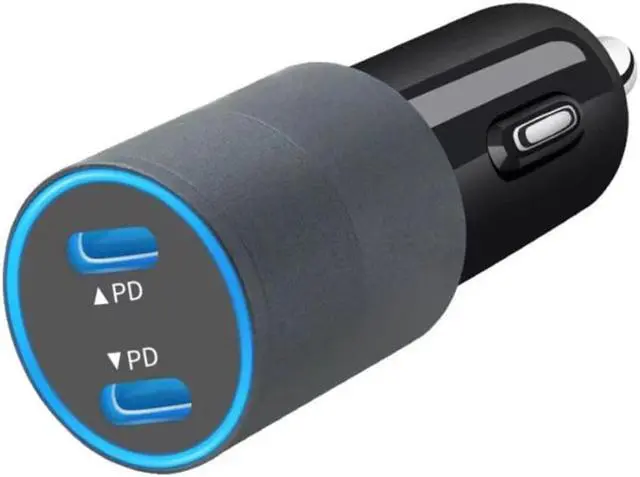 Alt view image 3 of 3 - 40W  fast Car Charger For All Samsung Type-C Phones Fast Charge PD Dual Type C  usb c Adapter