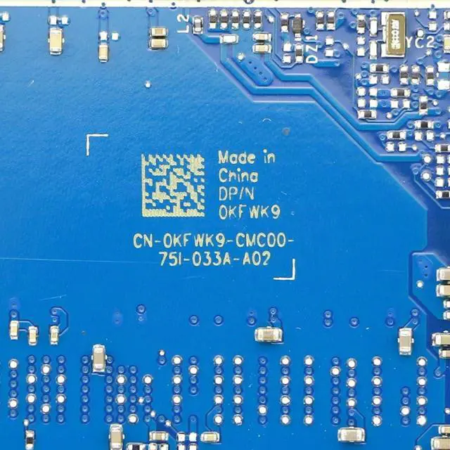Alt view image 3 of 3 - KFWK9 - Motherboard LA-D801P w/ i7-7500U + AMD R7 M440 for Dell  Inspiron 15 (5567) / 17 (5767)