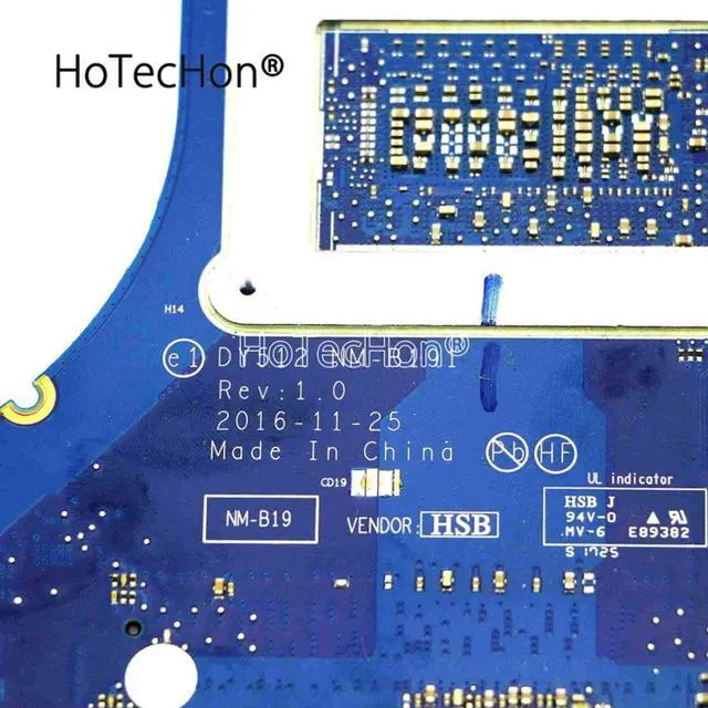 Alt view image 3 of 6 - 5B20N00280 - Genuine Working Motherboard DY512 NM-B191 w/ i7-7700HQ 2.8GHz CPU & GTX 1050Ti 4G GPU for Lenovo Legion Y520-15IKBN