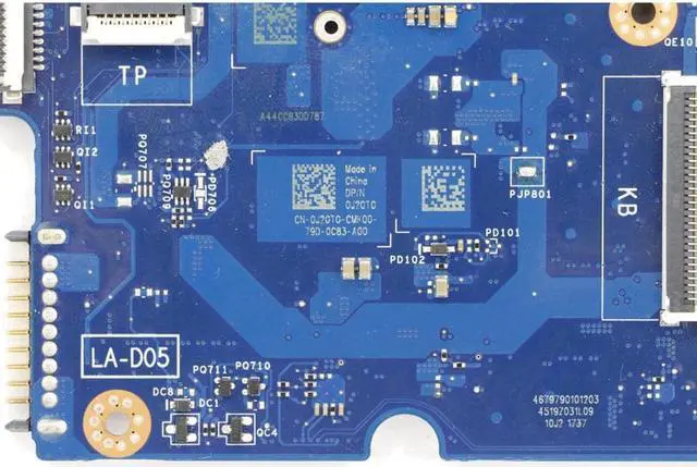 Alt view image 3 of 6 - J2GTG 0J2GTG CN-0J2GTG Genuine DDR3L Laptop Motherboard BAV00 LA-D051P w/ i5-6200U + N16S-GM for Dell Inspiron 15 5557 5457