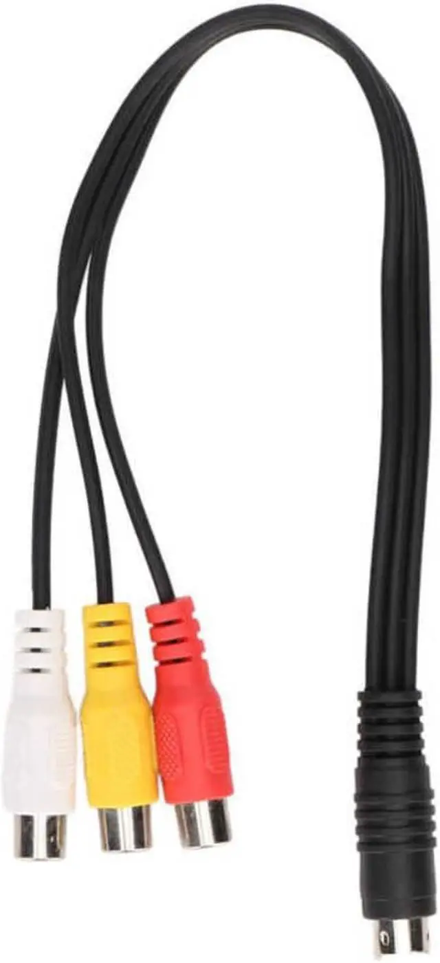 Alt view image 6 of 7 - S Video 4 Pin Male to 3RCA Female Cable Double Shielding Red Yellow White Video Adapter Cable Plug and Play 1.0ft