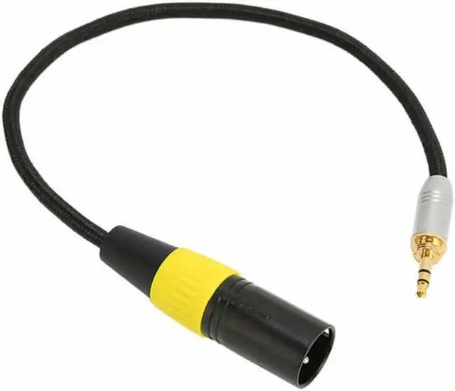 Alt view image 4 of 5 - 3.5mm Male to XLR Cable Noiseless Gold Plated 3.5mm to 3 Pin XLR Adapter Cable for Microphone Mixer Professional Camera