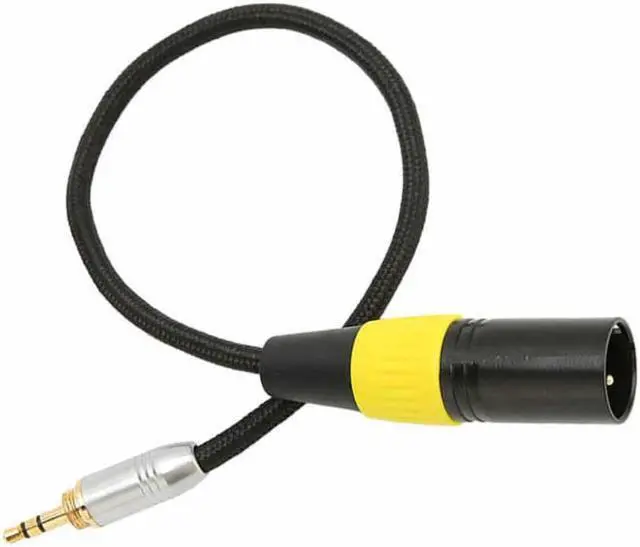 Alt view image 5 of 5 - 3.5mm Male to XLR Cable Noiseless Gold Plated 3.5mm to 3 Pin XLR Adapter Cable for Microphone Mixer Professional Camera