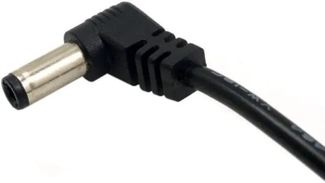 Alt view image 3 of 3 - DC Power Cable DC Power 5.5 x 2.1mm / 2.5mm Male to 5.5 2.1/2.5mm Male Plug Cable Right Angled 90 Degree 60cm Power to DC Cable