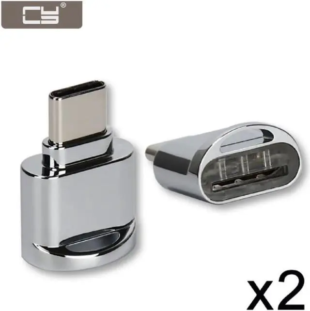 Main image of USB-C USB 2.0 Type C to Micro SD SDXC TF Card Reader Adapter for Laptop & Cell Phone 2pcs