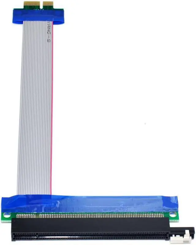 Alt view image 3 of 3 - DZ PCI-E Express 1x to 16x Extension Flex Cable Extender Converter Riser Card Adapter 20cm
