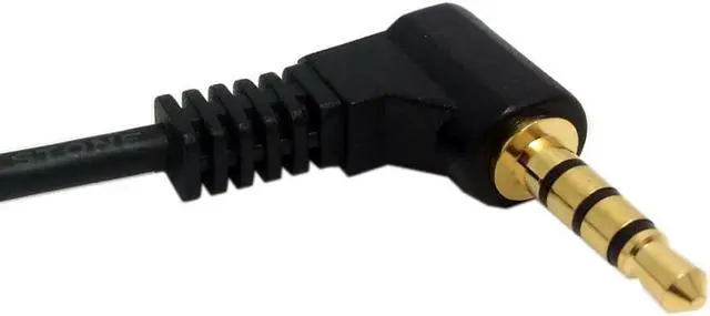 Alt view image 3 of 3 - Audio Cable Jack Extender Audio Connector 3.5mm 4 poles Audio Stereo Male to Female Extension Cable 10cm Black