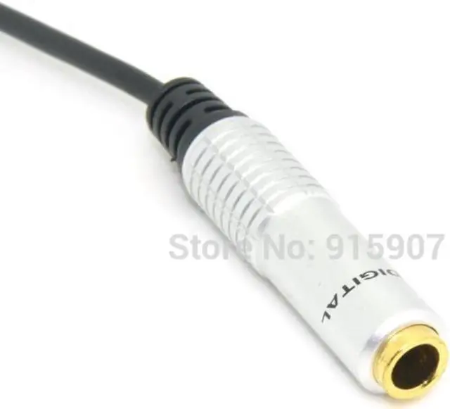 Alt view image 3 of 3 - 20cm Audio Aux 6.35mm 1/4" Female to 3.5mm 1/8" Male Stereo Headphone Plug Adapter Converter Cable