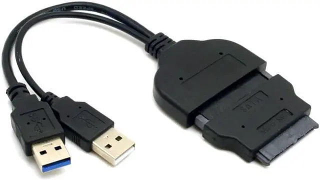 Alt view image 2 of 3 - 1set USB 3.0 to SATA 22Pin & SATA to 16Pin Micro SATA Adapter for 1.8" 2.5" Hard Disk Driver With Extral USB Power Cable