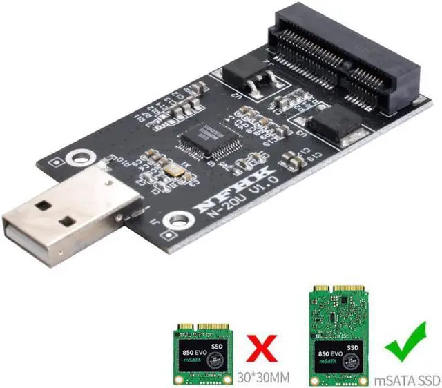 Alt view image 2 of 3 - Pen Driver Card mSATA to USB 2.0 Conveter Adapter Mini PCI-E External SSD PCBA
