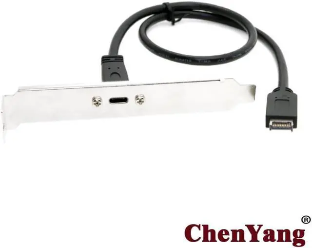 Main image of USB-C Type-C Female to USB 3.1 Front Panel Header Extension Cable 40cm with Panel Mount Screw