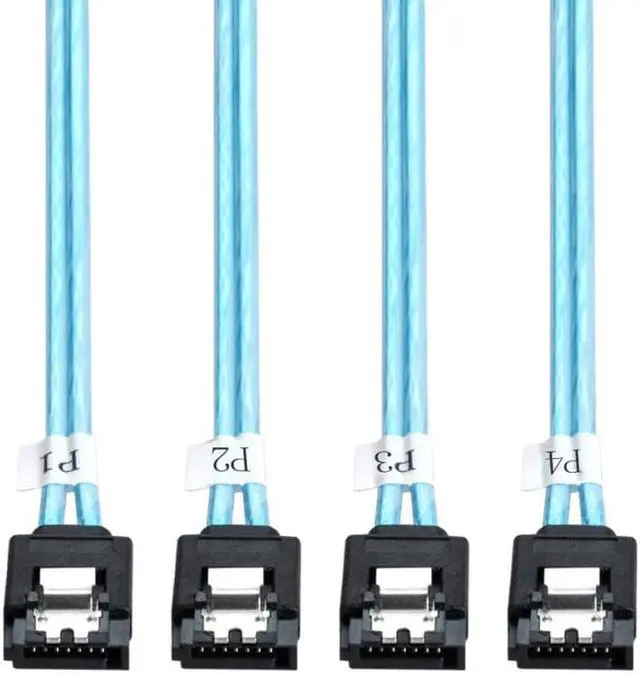 Alt view image 3 of 3 - SAS Internal  4 SATA Host to 4 SATA 7pin Target Hard Disk 6Gbps Data Server Raid Cable 50cm zihan