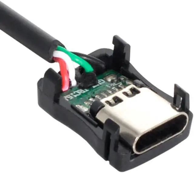 Alt view image 2 of 3 - Chenyang 10set DIY 4pin USB 2.0 Type C Female Socket Connector SMT type with PC Board & Housing & 3.0mm SR