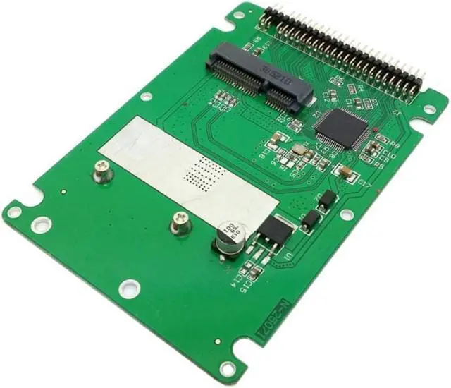 Main image of mSATA mini PCI-E SATA SSD to 2.5 inch IDE 44pin Notebook Laptop hard disk case Enclosure White