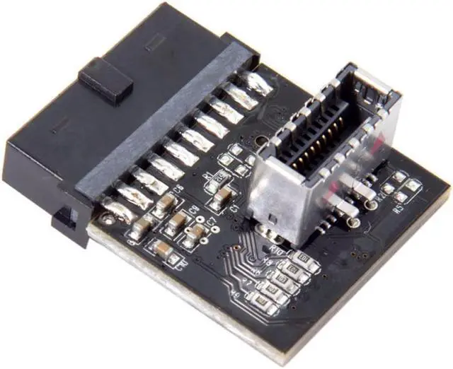 Alt view image 2 of 3 - USB 3.1 Front Panel Socket to USB 3.0 20Pin Header Male Extension Adapter for Motherboard