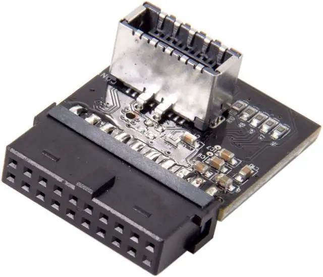 Alt view image 3 of 3 - USB 3.1 Front Panel Socket to USB 3.0 20Pin Header Male Extension Adapter for Motherboard